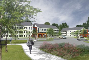 Architectural Rendering of Oak Tree Village