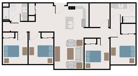 Four bedroom floor plan