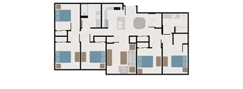 Five bedroom floor plan