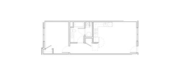 One-bedroom floor plan