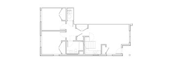 Typical two-bedroom floor plan