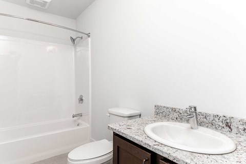 Bathroom with designer finishes