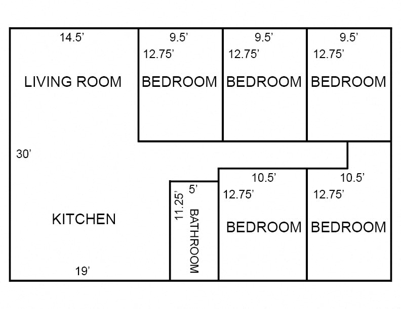 Adler End Unit B Floor Plan