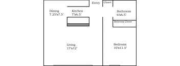 1BR|1B Falls Apt | River Falls | Three Sixty