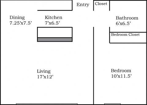 1BR|1B Falls Apt | River Falls | Three Sixty