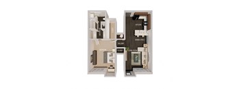1 Bedroom | Milltown Residences | River Falls