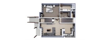 1 Bedroom Townhome | C&C Residences