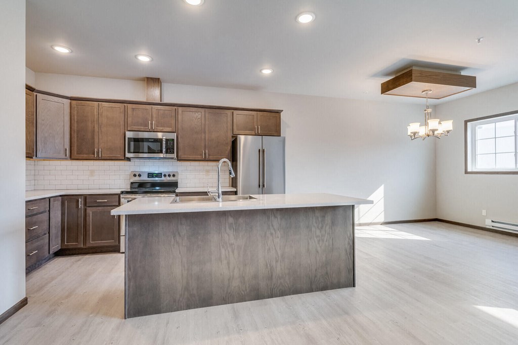 3 Bedroom Townhome Kitchen and Dining Room