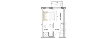 ORI Flex Studio Floorplan
