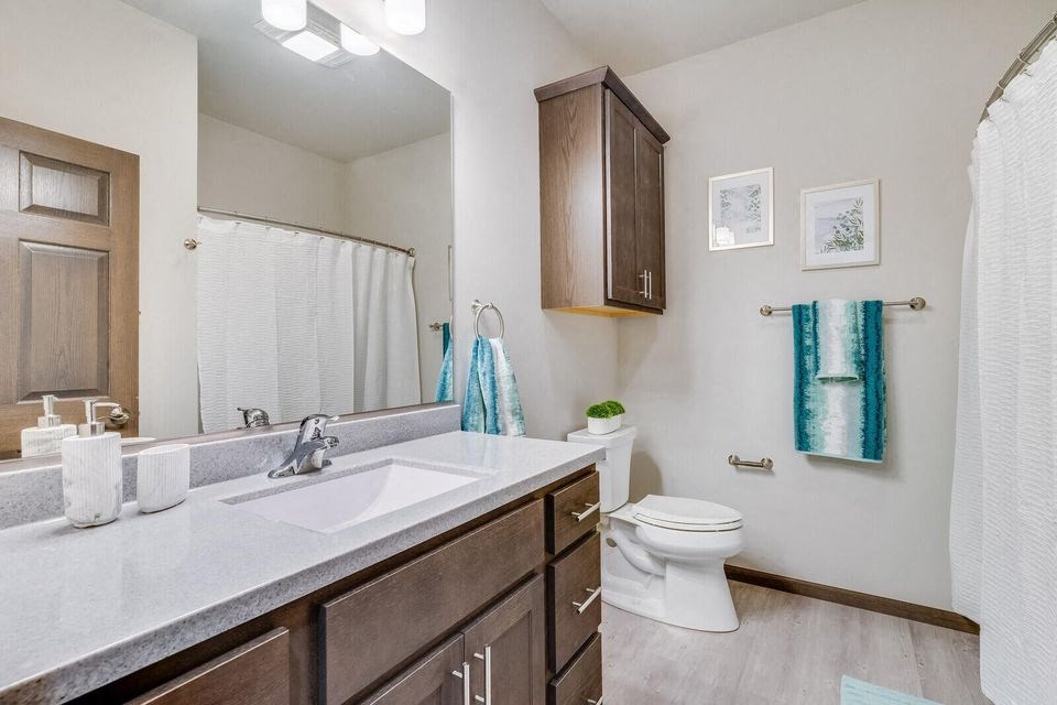 2 Bdrm Townhome Bathroom |  at 5th Ward | Three Sixty