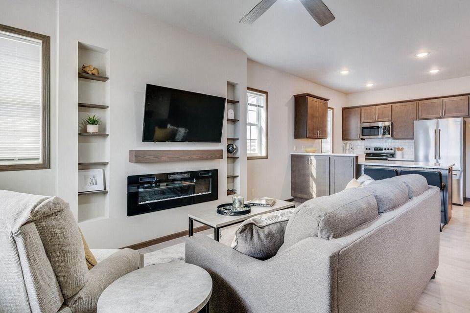 2 Bdrm Townhome Living Room |  at 5th Ward | Three Sixty