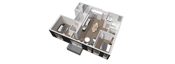 2 Bedroom | 2 Bath | Plan F Balcony