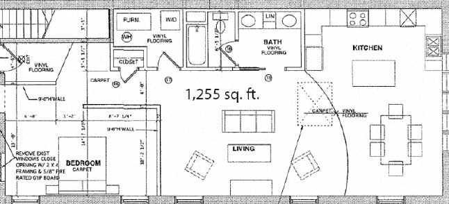 1BR1B Apartment  Downtown La Crosse Three Sixty