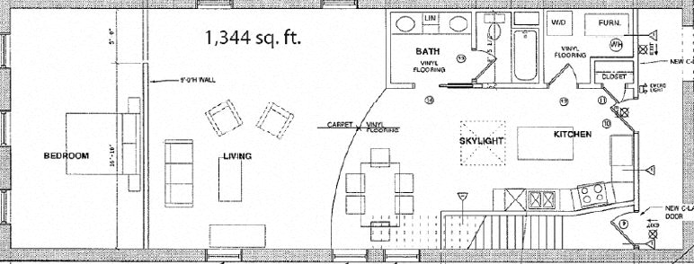 1BR1B Apartment  Downtown La Crosse Three Sixty