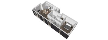 1 bed | 1 Bath | Penthouse 7