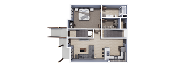 1 Bedroom Townhome | Archway Residences