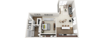 1 Bedroom Floorplan 1C1