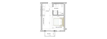ORI Stride Studio Floorplan