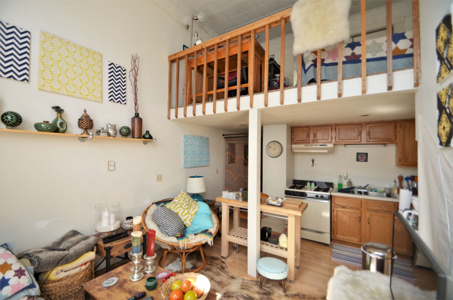 Apartment 205 | 1 BR | Living Area | Loft | Three Sixty Real Estate