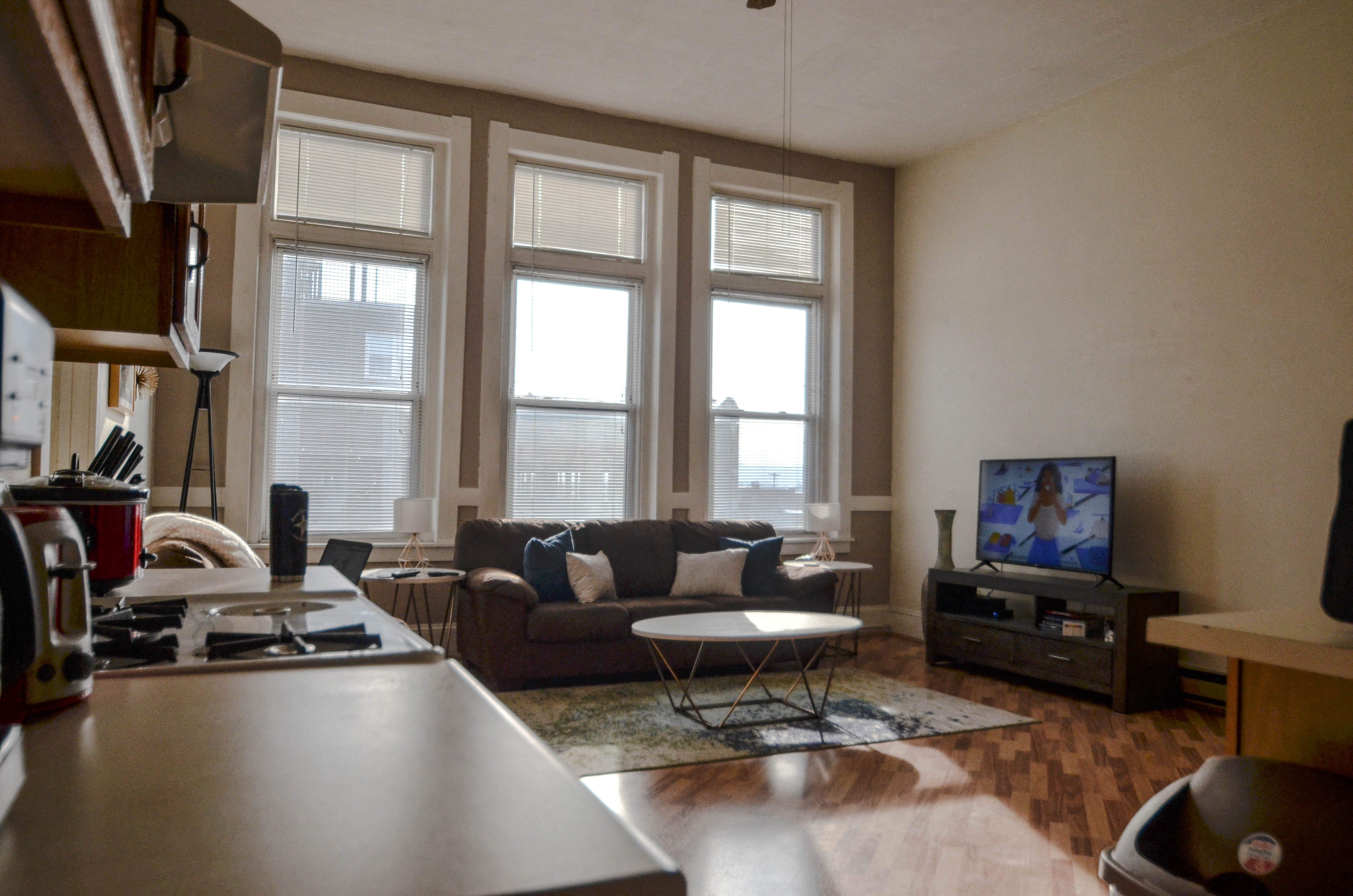 Apartment 302 | 1 BR | Living Area | Three Sixty Real Estate