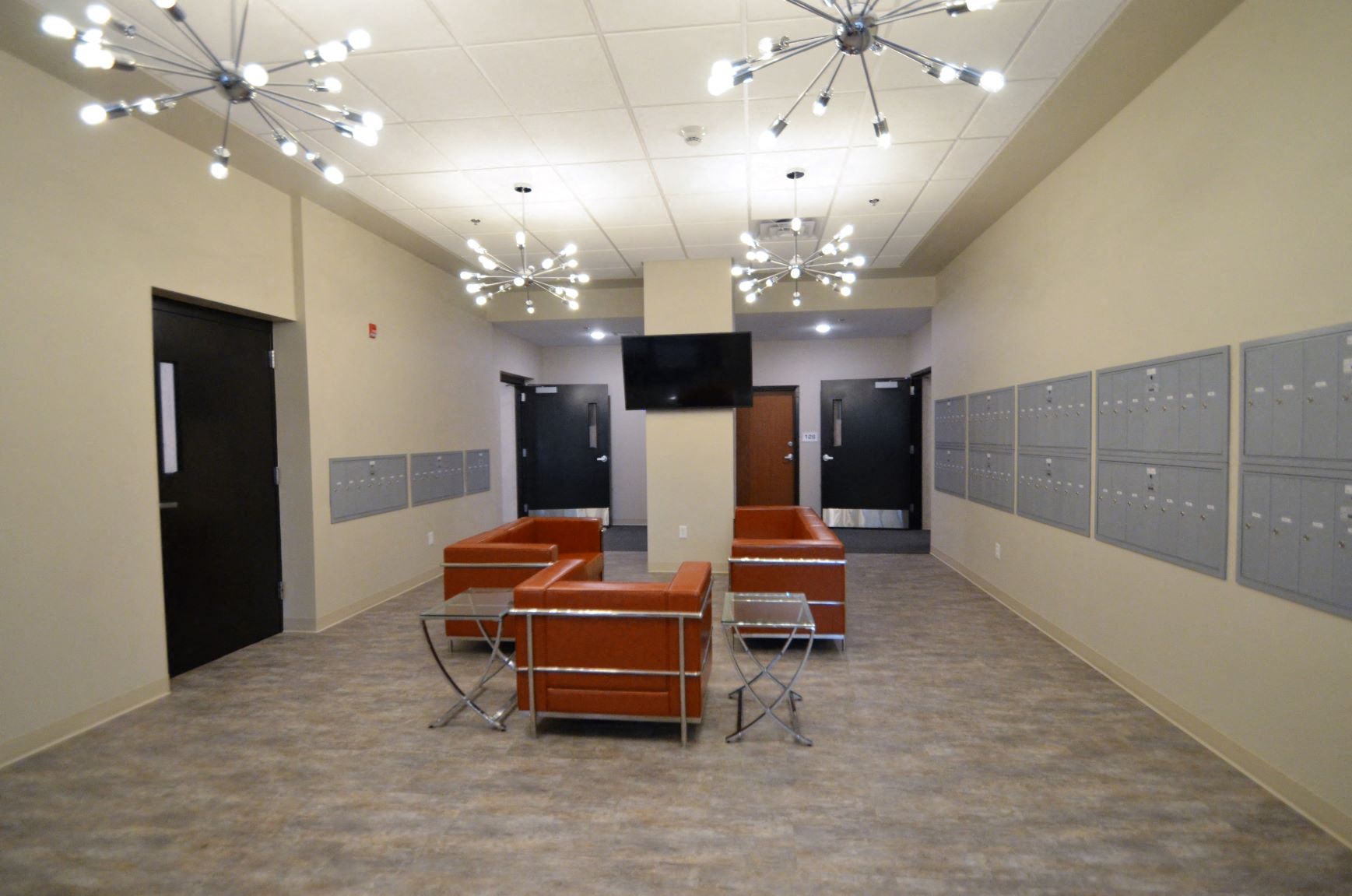 Hub | Lobby | Mail | Community Area | TV | Three Sixty Real Estate