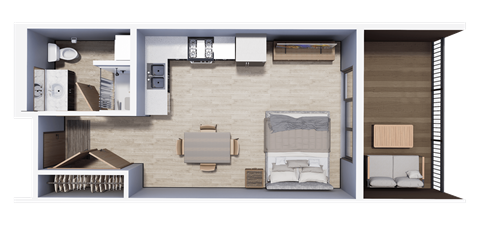 Studio Apartment | Archway Residences