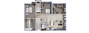 3 Bedroom Townhome 1 Floor | Archway Residences