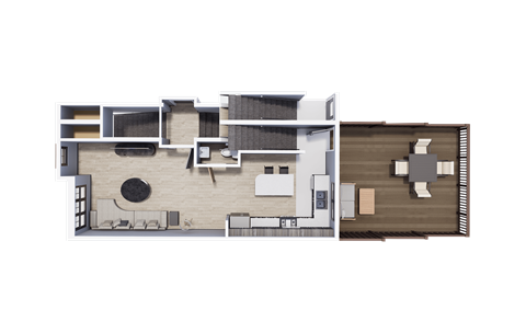 2 Bedroom Townhome 1st Floor| Archway Residences