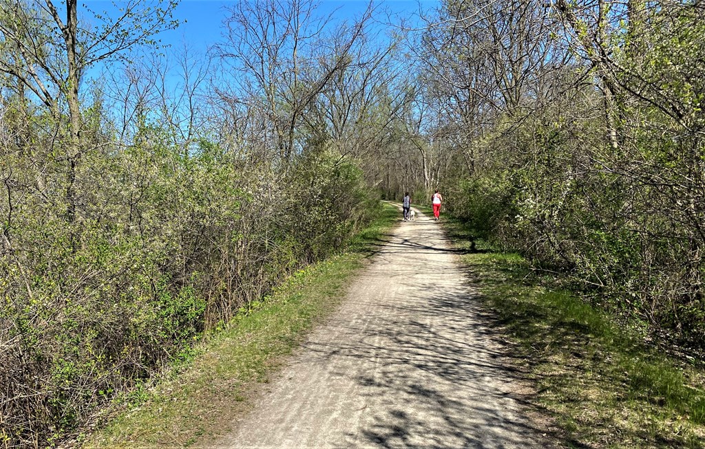 Steps from the Great River Trailhead