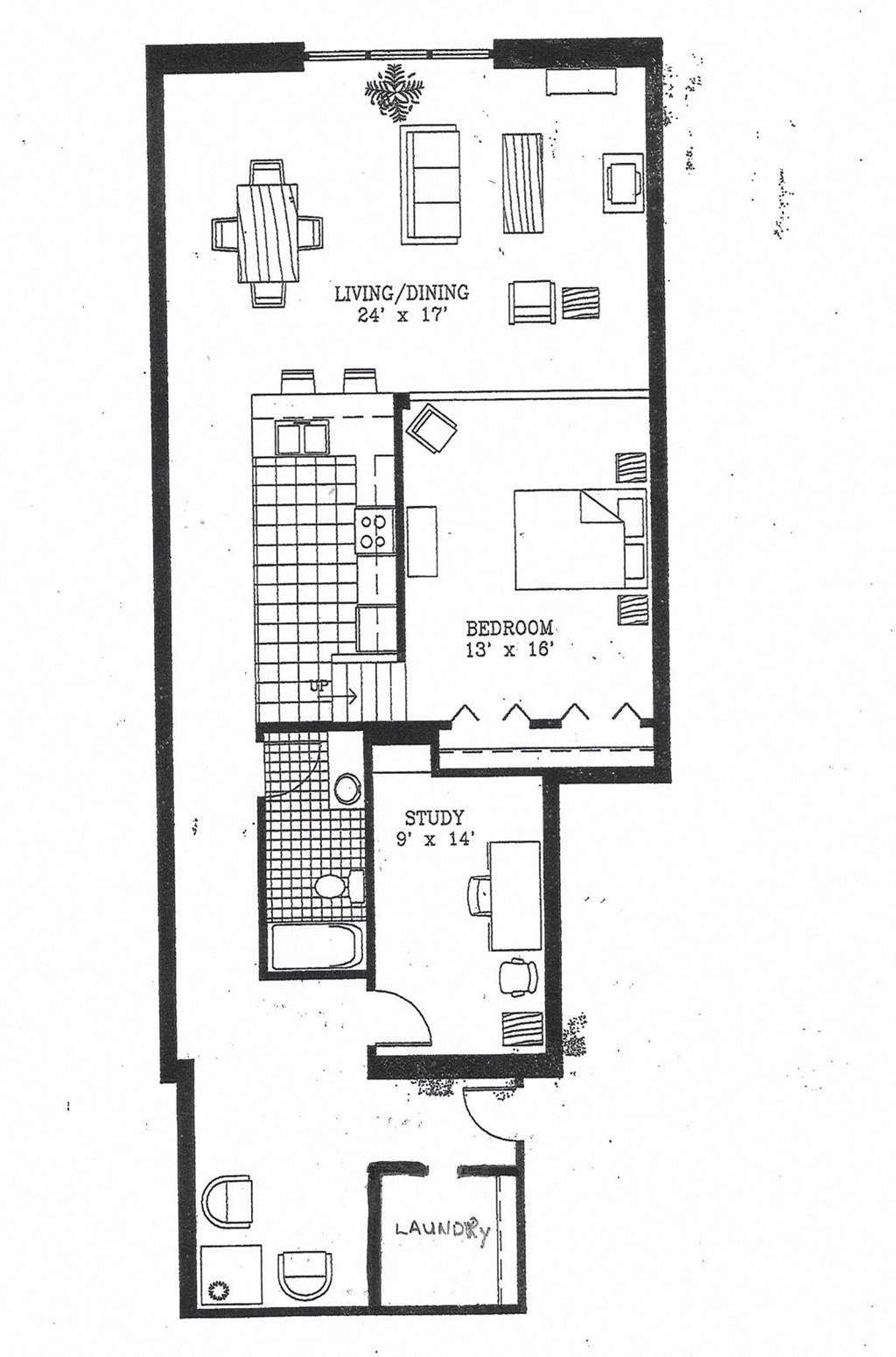 the floor plan for the condo