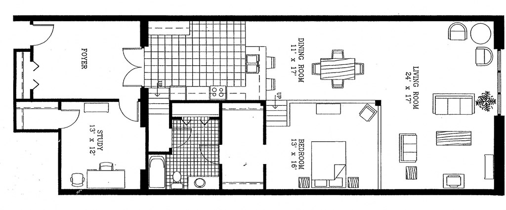 a floor plan of a house
