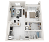 1BR x 1BA