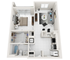 1BR x 1BA