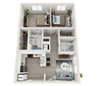 2BR x 2BA