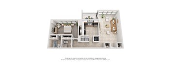 Model A - 1 BR x 1BA