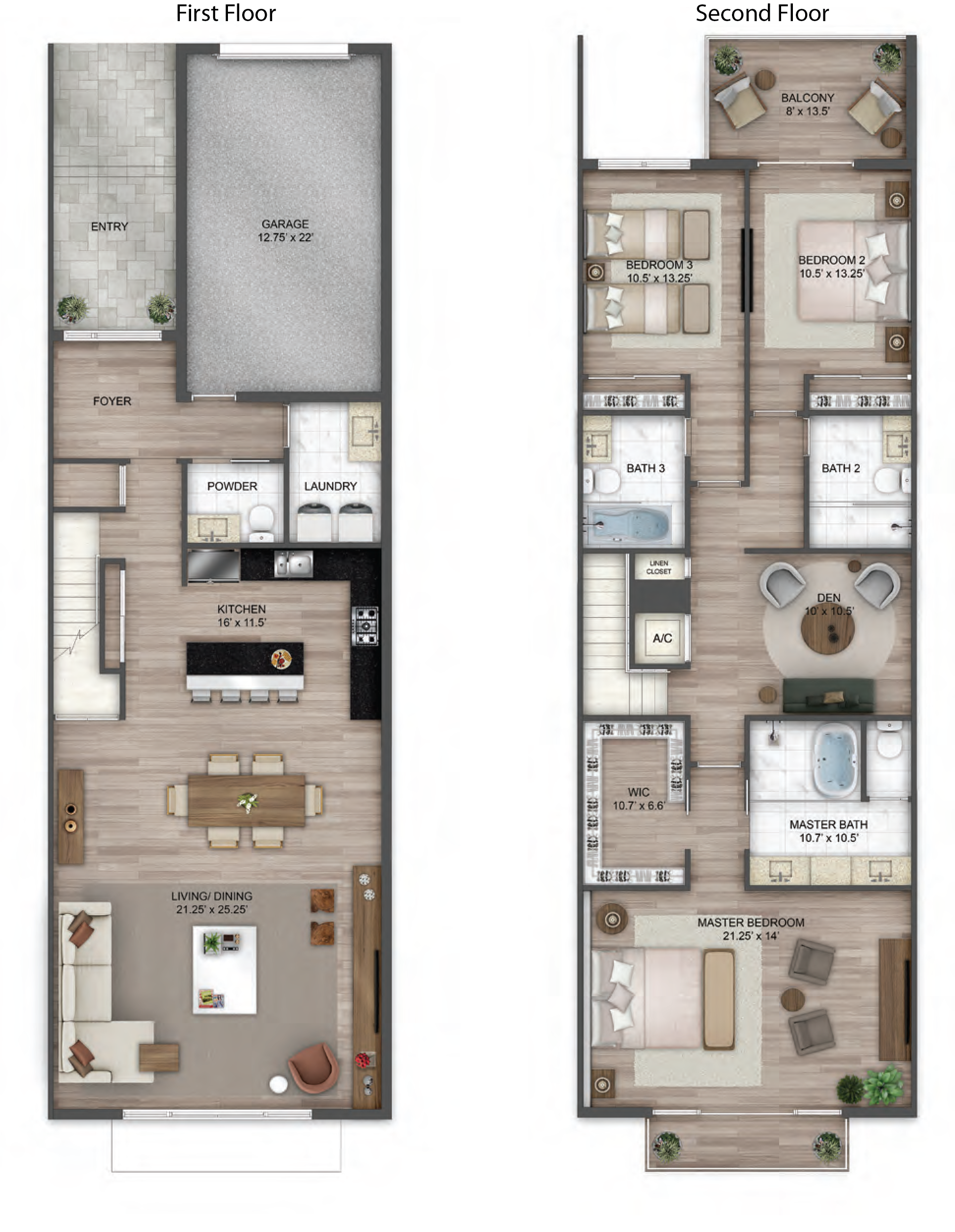 3 BR X 3.5 BA