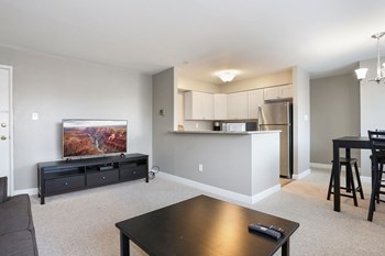 Living room with kitchen in the background - Photo Gallery 5