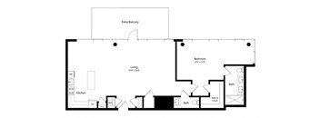 1 Bedroom - 1 Bath | A15