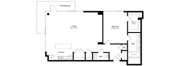 1 Bedroom - 1 Bath | A16