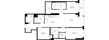 3 Bedroom - 3 Bath | C04