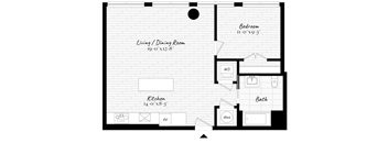 1 Bed - 1 Bath | A05 (900)