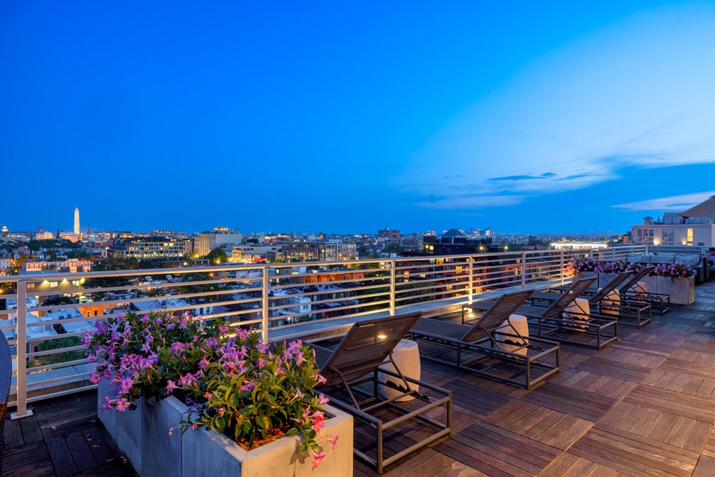 a view of london from the top of a building