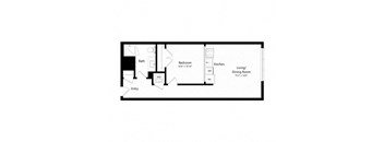 1 Bed - 1 Bath | aj9lm (Income Restricted, IZ Program)
