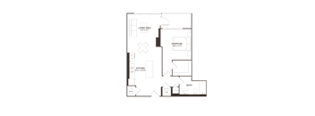 1 Bed - 1 Bath | A01