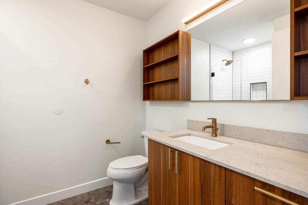 a bathroom with a toilet and a sink
