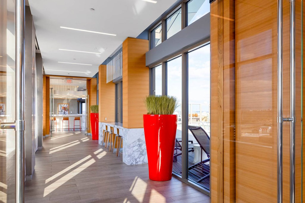 Rooftop Corridor at The Bartlett, Arlington, VA, 22202