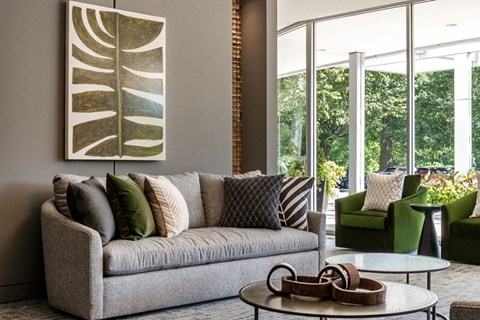 Living Room Sofa at RiverHouse, Arlington, Virginia