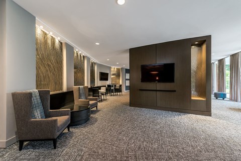 Clubroom With Fireplace at RiverHouse, Virginia