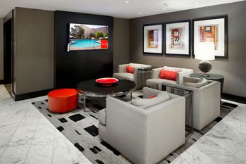 Private event room with commercial size kitchen and flat screen TVs