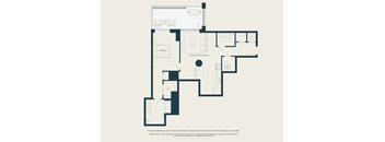 1 Bed - 1.5 Bath | A12